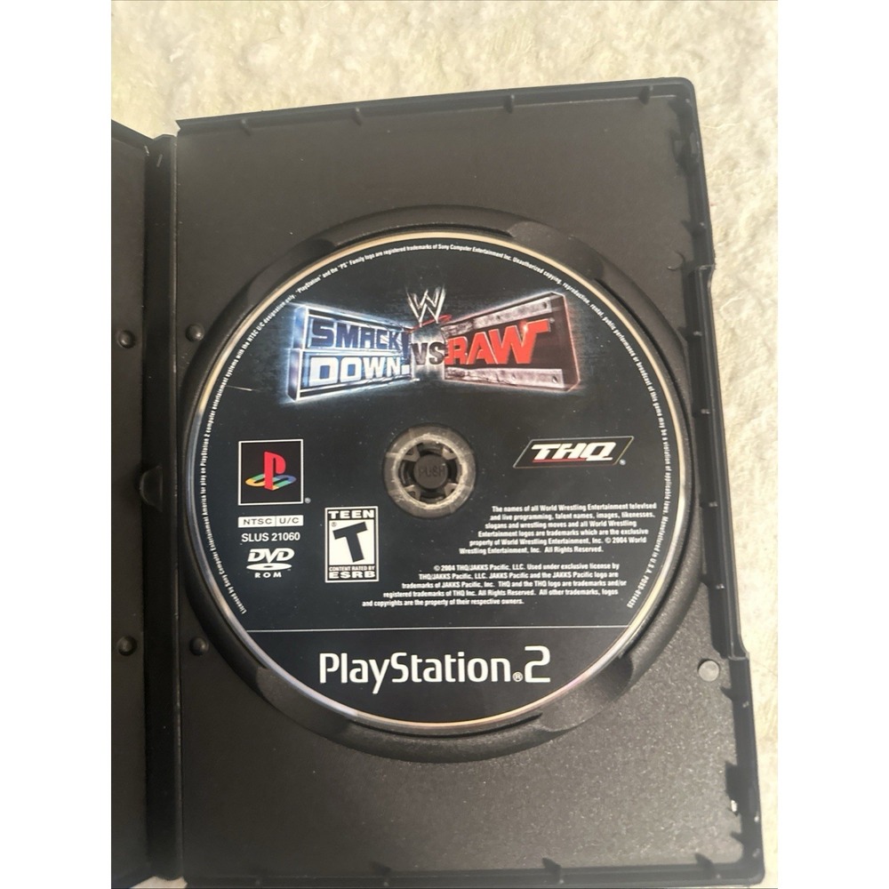 Smackdown vs Raw Game PS2 / Not Original Cover